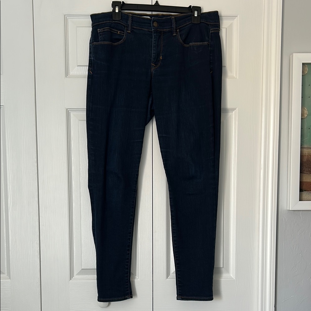 GAP Women's Skinny Jeans - Dark Blue